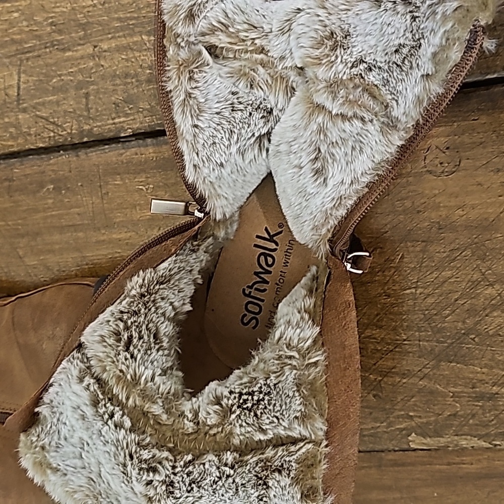 S:10.5w Softwalk Helena Leather Boots - Picture 9 of 14